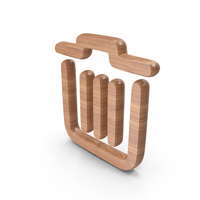 Wood Recycle Bin Symbol PNG & PSD Images