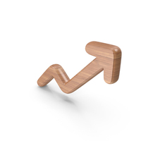 Wood Rising Arrow Symbol PNG & PSD Images