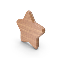 Wood Star Symbol PNG & PSD Images