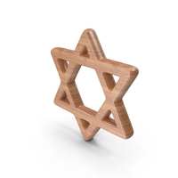 Wood Star Of David Symbol PNG & PSD Images