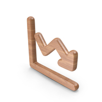 Wood Down Trend Symbol PNG & PSD Images