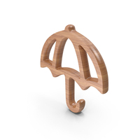 Wood Umbrella Symbol PNG & PSD Images