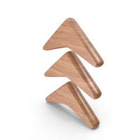 Wood Up Arrows Symbol PNG & PSD Images