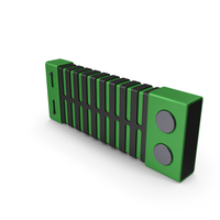 Scifi Weapon Part Green PNG & PSD Images
