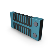 Scifi Weapon Part Blue PNG & PSD Images