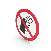 Do Not Wear Gloves Sign PNG & PSD Images
