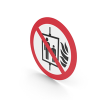 Do Not Use Lift In The Event Of Fire PNG & PSD Images