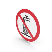 Do Not Use For Wet Grinding Sign PNG & PSD Images