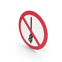 Do Not Tie Knots In Rope Sign PNG & PSD Images