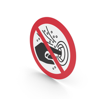Do Not Put Finger Into The Nozzle Of A Hydromassage Sign PNG & PSD Images