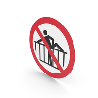 Do Not Cross Barrier Sign PNG & PSD Images