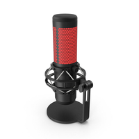 Gaming Microphone Black With RGB Light PNG & PSD Images