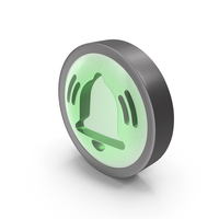 Glass Coin Bell Notification PNG & PSD Images