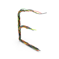 Colored Cable E PNG & PSD Images