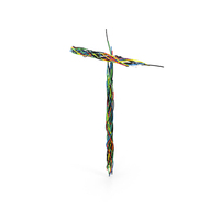Colored Cable T PNG & PSD Images