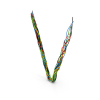 Colored Cable V PNG & PSD Images
