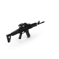 Kalashnikov Firearm AK 12 2023 With Optics PNG & PSD Images