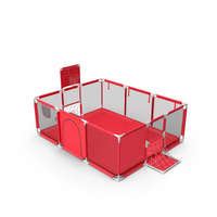Large Red Baby Playpen PNG & PSD Images