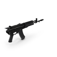 New AK 12 Automatic Rifle With Folded Stock PNG & PSD Images