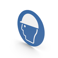 Wear Head Protection Sign PNG & PSD Images