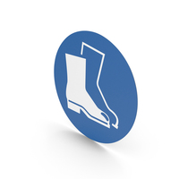 Wear Foot Protection Sign PNG & PSD Images
