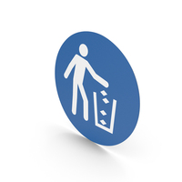 Place Trash In The Bin Sign PNG & PSD Images