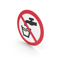 Not Drinking Water Sign PNG & PSD Images