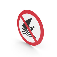 No Windsurfing Sign PNG & PSD Images