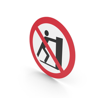 No Pushing Sign PNG & PSD Images