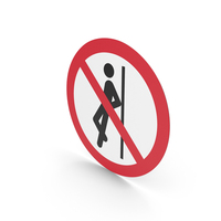 No Leaning Against Sign PNG & PSD Images