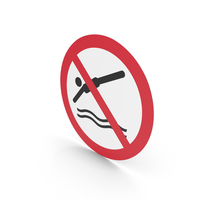No Diving Sign PNG & PSD Images