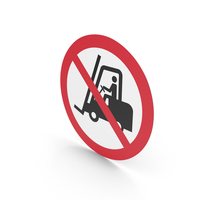 No Access For Forklift Trucks And Industrial Vehicles Sign PNG & PSD Images