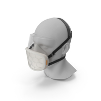 Respirator With Visor ForgedAir White PNG & PSD Images