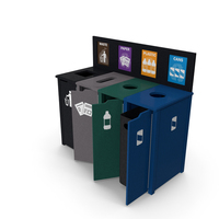 Sort Recycling Bins PNG & PSD Images
