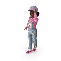 Street Style Black Child Girl Standing PNG & PSD Images