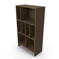 Brown Bookshelf PNG & PSD Images