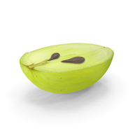White Wine Grape Cross Section PNG & PSD Images