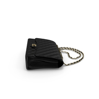 Womens Handbag Grained Calfskin Chanel Black PNG & PSD Images