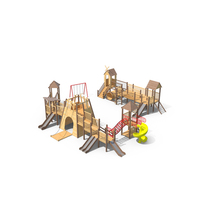 Wooden Playground Structure PNG & PSD Images