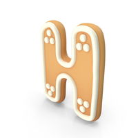 Cartoon Ginger Cookie Letter H PNG & PSD Images