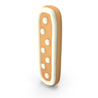 Cartoon Ginger Cookie Letter I PNG & PSD Images
