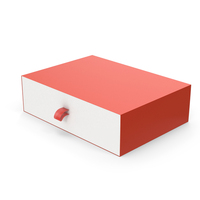 Red Box Package With Handle PNG & PSD Images