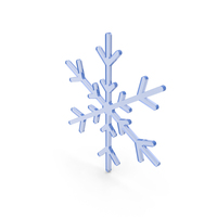 Snowflake Blue Glass PNG & PSD Images