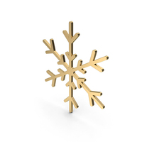 Snowflake Gold PNG & PSD Images