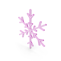 Snowflake Pink Glass PNG & PSD Images