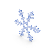 Snowflake Blue Glass PNG & PSD Images
