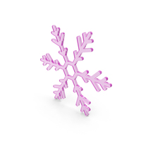 Snowflake Pink Glass PNG & PSD Images