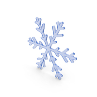 Snowflake Blue Glass PNG & PSD Images