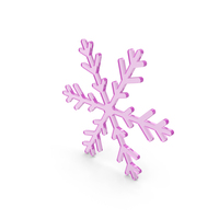 Snowflake Pink Glass PNG & PSD Images