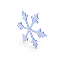 Snowflake Blue Glass PNG & PSD Images